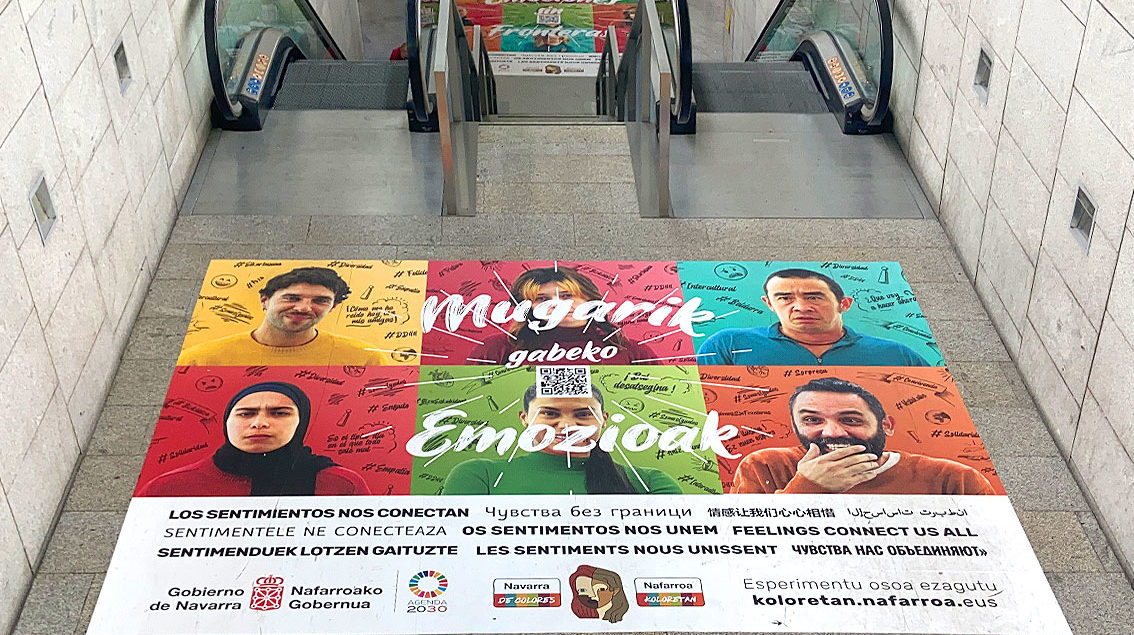 Diseño de campañas de comunicación y publicidad en Navarra para entidades Emociones sin Fronteras Navarra de Colores Gobierno de Navarra