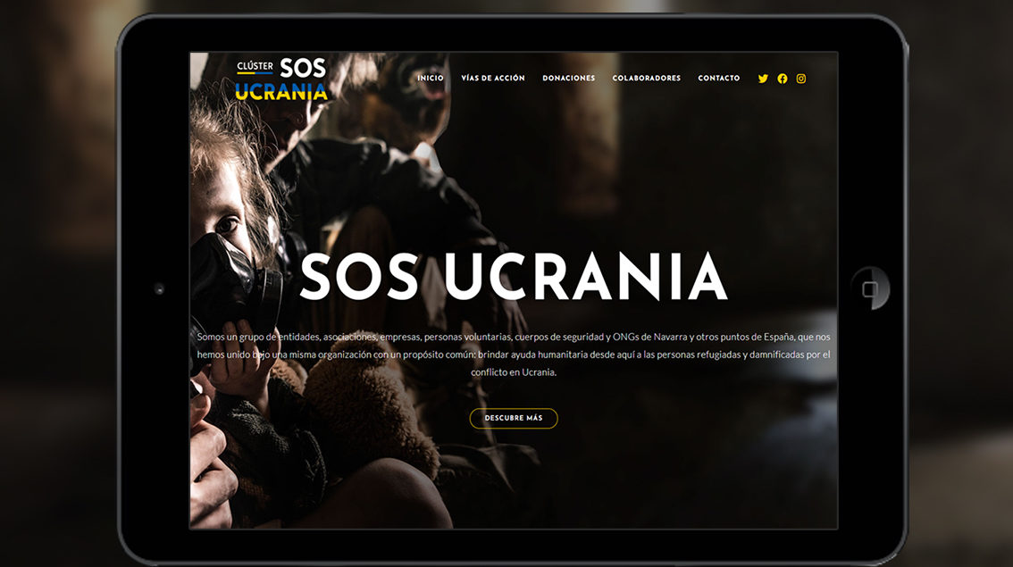 diseño y desarrollo de páginas web en Pamplona agencia de comunicación con proyectos solidarios para ong y entidades sociales de Gobierno de Navarra