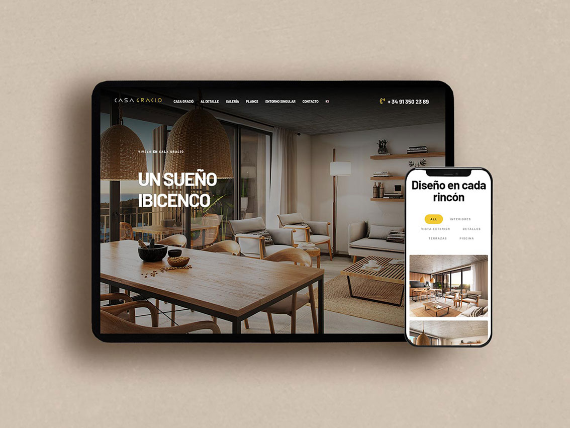 Diseño y desarrollo web para promociones inmobiliarias en Pamplona y Navarra España páginas web inmobiliarias lady moustache