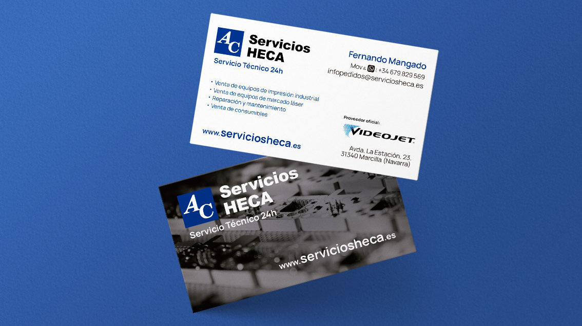 Diseño e impresión de tarjetas de visita en Pamplona Navarra somos especialistas en Diseño gráfico de soportes corporativos para empresas